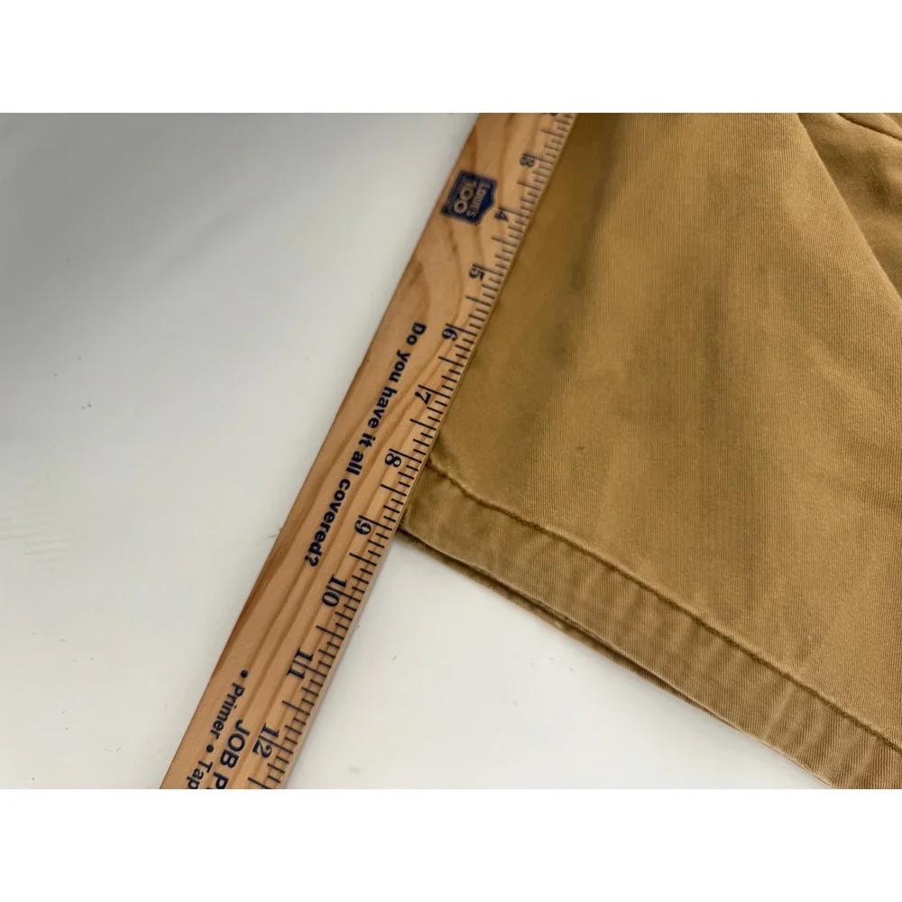 Hollister Chino Shorts Mens 31 Tan Classic Fit Cotton Khaki Casual Summer 3H0559